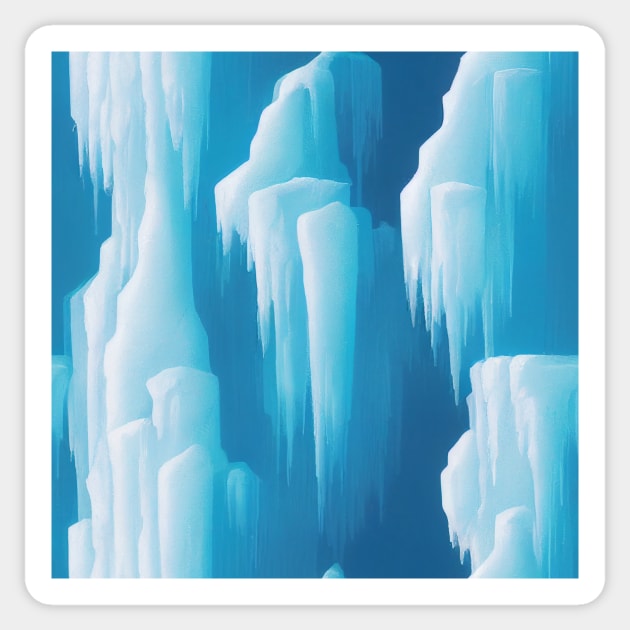 Coolest pattern ever! Ice, Perfect for Winter lovers #3 Sticker by Endless-Designs